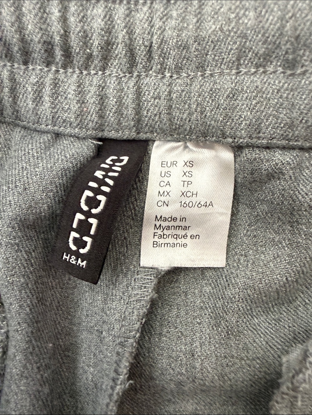 H&M Wide-Leg Drawstring Pants - Gray - Picture 4 of 7